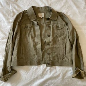 Loft Cropped Lightweight Jacket - Medium